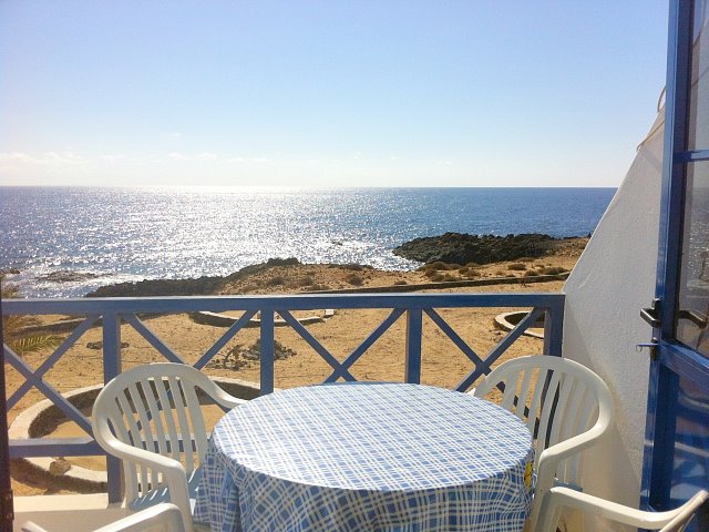 vista al mar desde el balcón